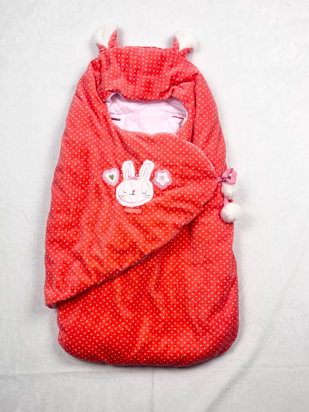 Souris Mini Bunny Polka Dot Baby Stroller Bunting Bag